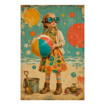 Kleiner Steampunk am Strand