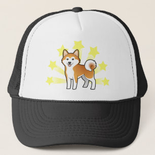 Kleiner Stern Akita Inu/Shiba Inu Truckerkappe