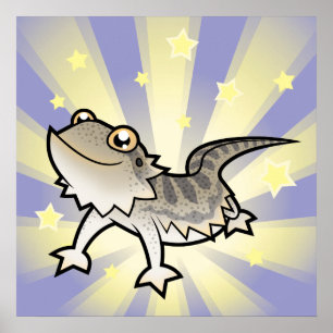 Kleiner Stern Bartagame / Rankins Drache Poster