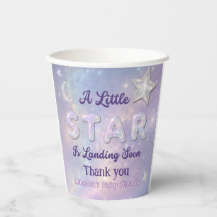 Kleiner Stern landet bald - Himmlische Babyparty Pappbecher