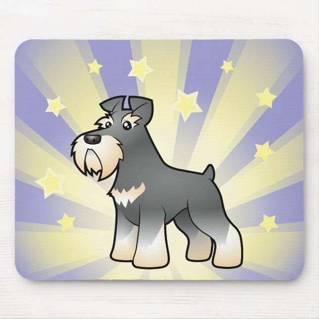Kleiner Stern riesig/Standard/Zwergschnauzer Mousepad (Vorne)
