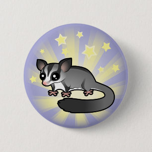 Kleiner Stern-Zuckergleiter Button