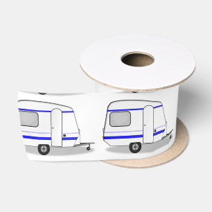 Kleiner stromlinienförmiger Wohnwagen Thunder_Cov Satinband