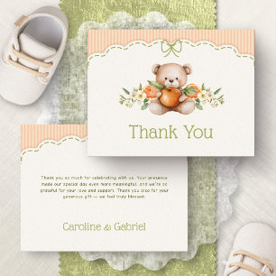 Kleiner Süßer Bär Baby Shower Danke schön