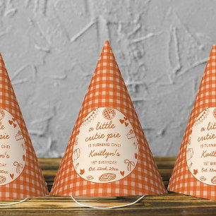 Kleiner Süßer Pie wird Eins! Herbst 1. Geburtstag Partyhütchen