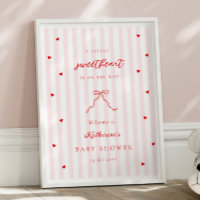 Kleiner Süßer Schatz Baby Shower Willkommensposter