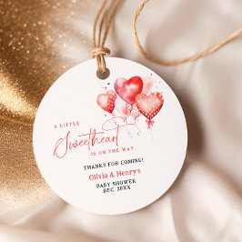 Kleiner Sweetheart ist auf dem Weg Babydusche Geschenkanhänger