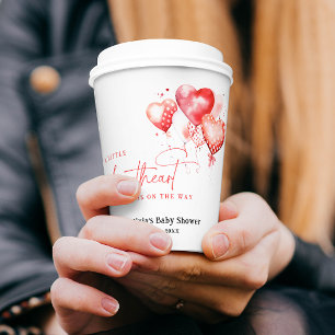 Kleiner Sweetheart ist auf dem Weg moderne Babydus Pappbecher