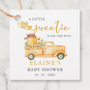 Kleiner Sweetie ist auf dem Weg Honeybee Babydusch Geschenkanhänger