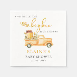 Kleiner Sweetie ist auf dem Weg Honeybee Babydusch Serviette
