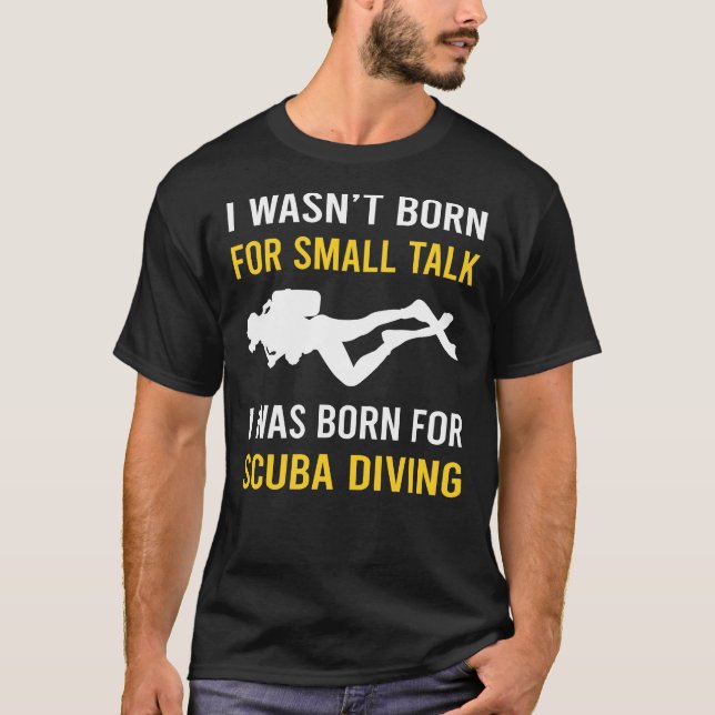 Kleiner Talk Scuba Diver T-Shirt (Vorderseite)