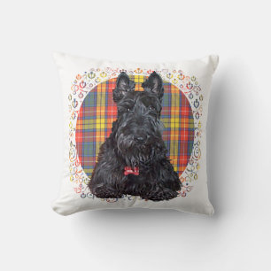 Kleiner Tartan-Scottie-Hund Kissen