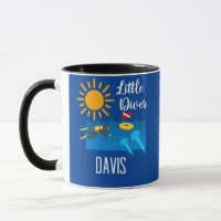 Kleiner Taucher mit Jelly Fish - Klassische Tasse