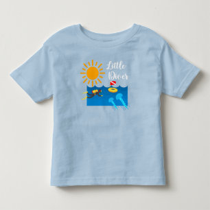 Kleiner Taucher mit Jelly Fish - Kleinkind Fine Je T-shirt