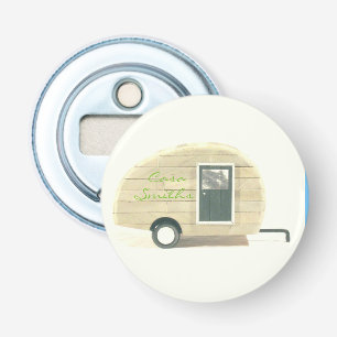 kleiner Teardrop-Sinti und Romawohnwagen Flaschenöffner