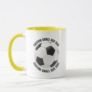 Kleiner Text GELB Combo 11oz Benutzerdefinierter F Tasse