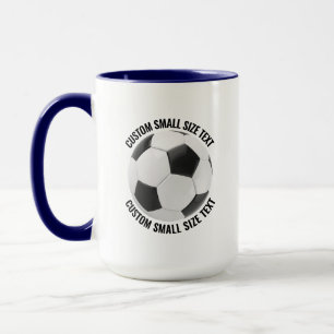 Kleiner Text NAVY BLAU Kombination 15oz Individuel Tasse