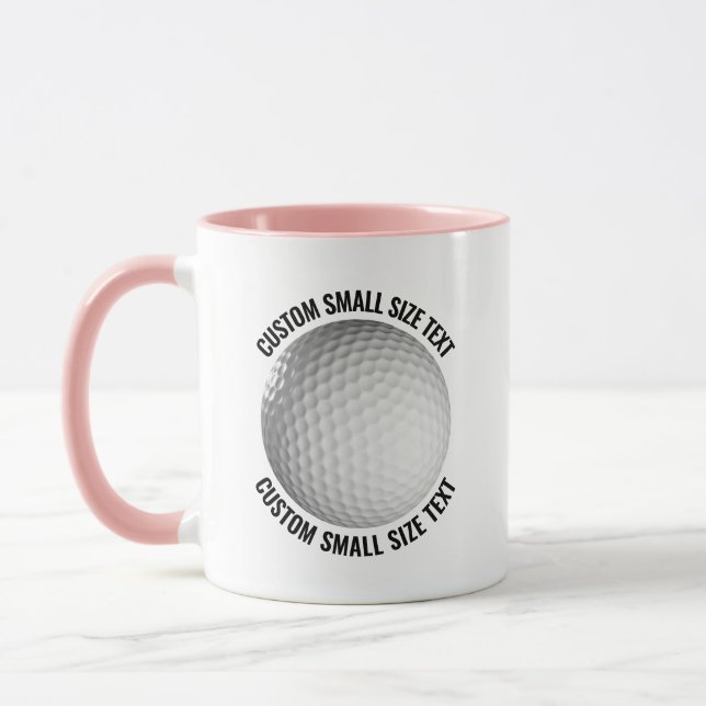 Kleiner Text PINK Combo 11oz Custom Golf Tasse (Links)