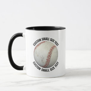 Kleiner Text SCHWARZ Combo 11oz Individueller Base Tasse