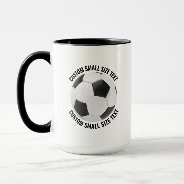 Kleiner Text SCHWARZ Combo 15oz Benutzerdefinierte Tasse (Links)