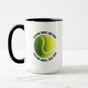 Kleiner Text SCHWARZ Combo 15oz Individueller Tenn Tasse