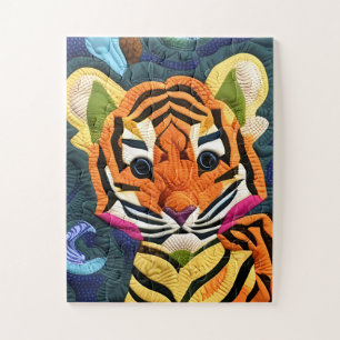 Kleiner Tiger Cub quilt like Design Puzzle