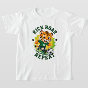 🏆 Kleiner Tiger Fußballheld Nummer 9 ⚽ T-Shirt