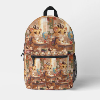 Kleiner Tiger, großer erster Tag Bedruckter Rucksack
