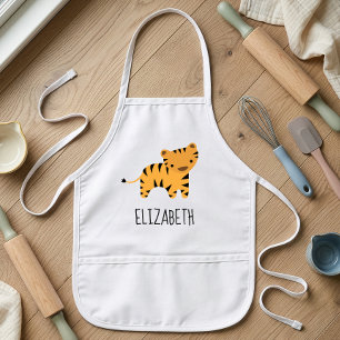 Kleiner Tiger Niedlich Personalisiert Kinderschürze