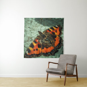 Kleiner Tortoiseshell Butterfly Wandteppich