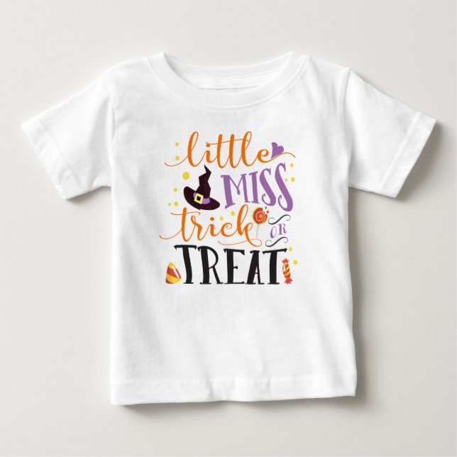 kleiner Trick oder niedliche Halloween Baby T-shirt (Vorderseite)