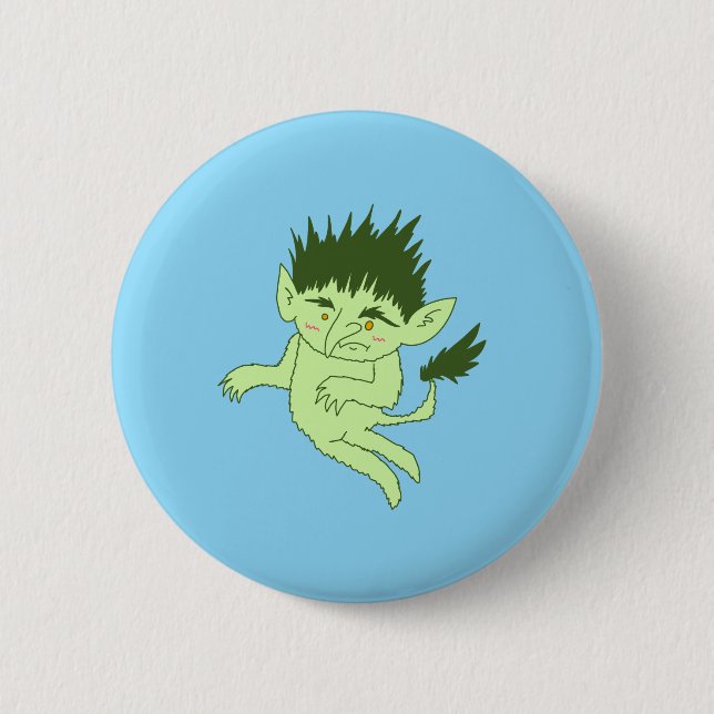 Kleiner Troll-Button Button (Vorderseite)