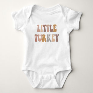 Kleiner Truthahn erstes Erntedankfest-Outfit Baby Strampler