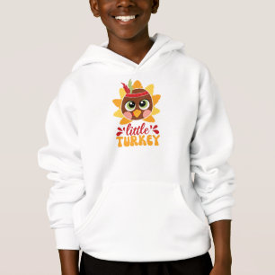 Kleiner Truthahn-Junge Kinder Thanksgiving Hoodie