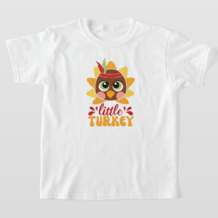 Kleiner Truthahn-Junge Kinder Thanksgiving T-Shirt