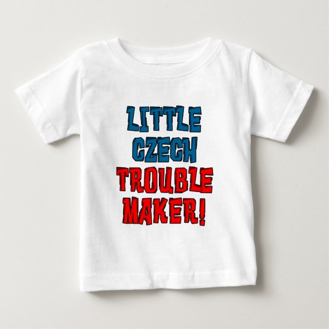 Kleiner tschechischer Trouble Maker Baby T-shirt (Vorderseite)