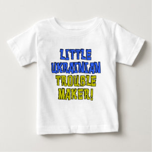 Kleiner ukrainischer Trouble Maker Baby T-shirt