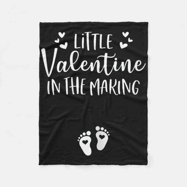 Kleiner Valentinstag in der Herstellung Valentinst Fleecedecke (Vorderseite)