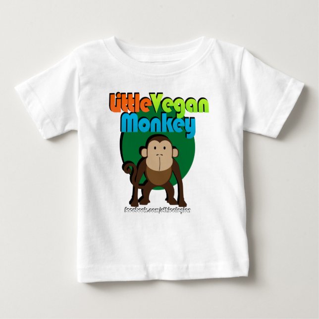 Kleiner Veganer Affen-Säugling/Kinderlicher Langsc Baby T-shirt (Vorderseite)