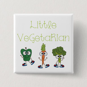 Kleiner Vegetarier Button