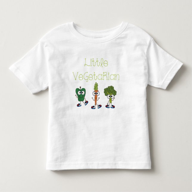 Kleiner Vegetarier Kleinkind T-shirt (Vorderseite)