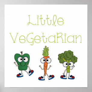 Kleiner Vegetarier Poster