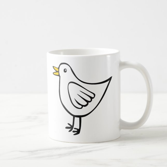 Kleiner Vogel 03 Kaffeetasse (Rechts)