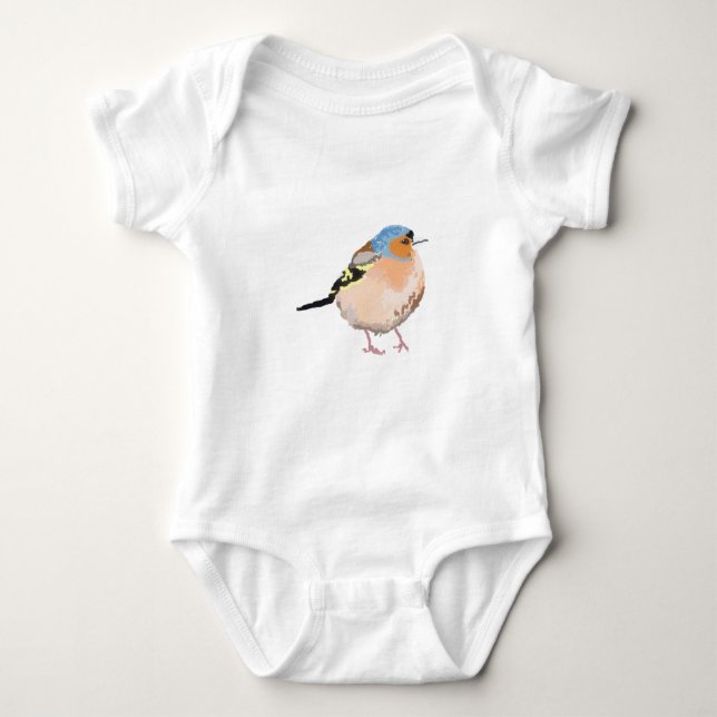 kleiner Vogel Baby Strampler (Vorderseite)