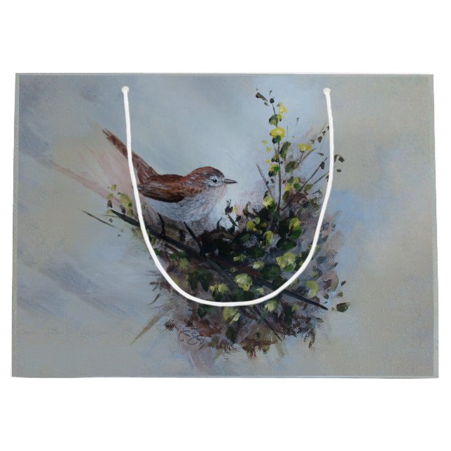 Kleiner Vogel Große Geschenktüte (Vorderseite)