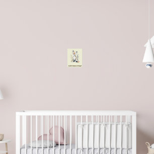 Kleiner Wald Freund Wald Tier Babyzimmer Dekor Poster