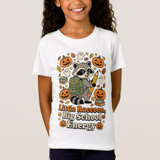 Kleiner Waschbär, große Energie für den BACK TO SC T-Shirt