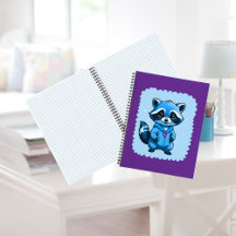 Kleiner Waschbär in Blau