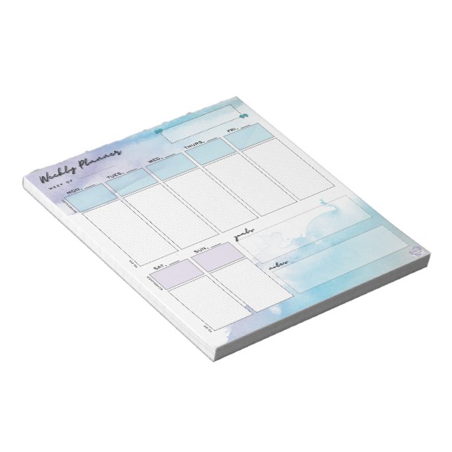 Kleiner Weekly-Planner Notepad Notizblock (angewinkelt)