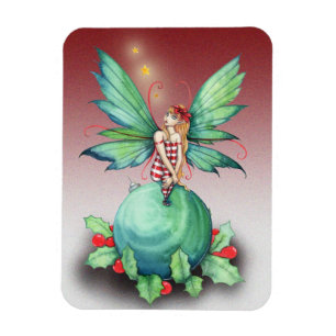 Kleiner Weihnachtsfee-Magnet Magnet